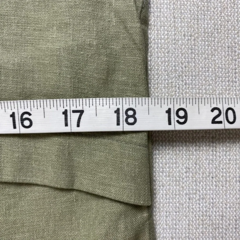 Raven + Lily Sham‎ SET 2 Pillowcases Sage Green Remnant Fabric Eco Friendly 18
